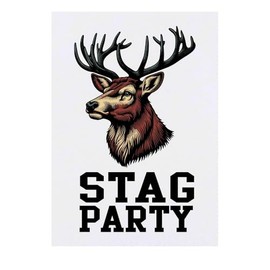 Azeeda 'Junggesellenabschied' Temporäres Tattoo - Hautfreundlicher & Ungiftiger Abziehbild · Wasserfest (TO00076127)