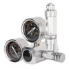 CO2 Regulator Aquarium Dual Gauge Display with Bubble Counter and