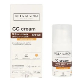 Lullage Crema Color Tono Medio Anti-manchas Spf 50+ 30 Ml Normal A Seca Día