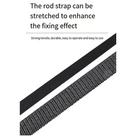 Kopinma 5 Pieces Fishing Rod Holder Strap 59cm-130cm Fishing Rod Covers Belt Rod Protector Adjustable Cover for Fishing Rod Tube Easy to Use