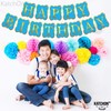 KatchOn, Light Blue Happy Birthday Banner - 10 Feet, NO