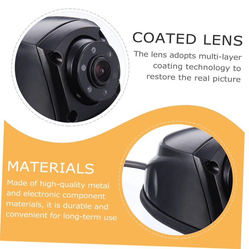 jojofuny 1pc Side View for Trucks Vehicle-Mounted Security Monitor Wide