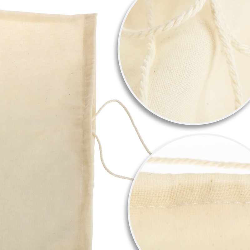 Robin Goods® 3 x Cotton Nut Milk Bags, Multi-Purpose Straining