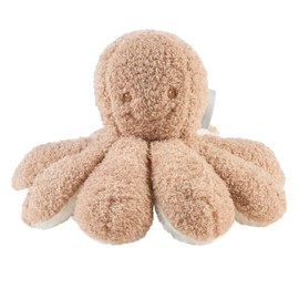 Nattou Teddy - Cuddly Octopus, Soft Plush Toy, 20 cm, Caramel