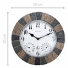 NEXTIME Aster Outside Weather Station Wall Clock