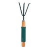 Green Blade 1x Brown Cushion Grip Handle Hand Rake -