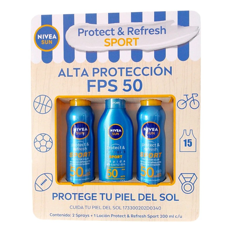 Nivea Sun Sport Bloqueador Solar 3/200ml C/u Fps50