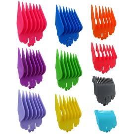 BSDLIET 2025 New 10-Pack Professional Multiple Colors Hair Clipper Guards Guide Combs,From 1/16inch to 1inch(1.5-25mm), for Andis inCLINE RACA-2 only