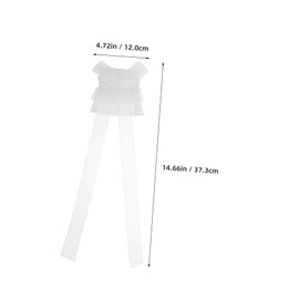 BESPORTBLE 1 Pair Detachable Lace Arm for Women Elegant Bow Upper Arm Sleeves with Ties Comfortable and Breathable Design Versatile Accessory for Costumes and Weddings