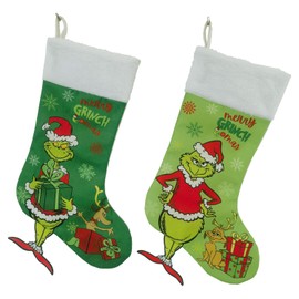 ZDIWOO 2 Pack Christmas Stockings 18 Inch Large Christmas Stockings Candy Gift Socks Christmas Ornament Decorations for Family Holiday Xmas Party Decor Supplies
