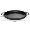 ZEMBSOYA 14Inch Cast Iron Griddle, Thickened Double Ears Pizza Pan,