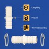 VIOKS Washing Machine Drain Adapter for 17/17 mm Diameter with