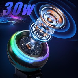 Bluetooth Speakers for Makita 18V LXT Li-ion Battery,Portable Speaker Wireless with HD Sound, TWS Pairing,RGB LED Lights,BT5.3,AUX Port,52 ft Range for Jobsites,Outdoor,Home Party