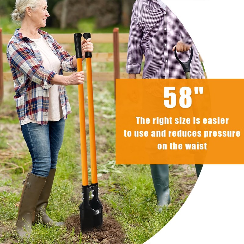 VNIMTI Post Hole Digger Tool, Heavy Duty Post Hole Digger
