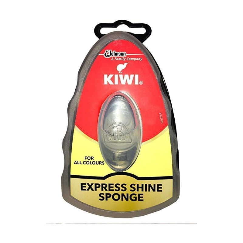 Kiwi Express Shoe Shine Sponge, Black and neutral 0.2 fl