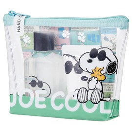 Peanuts Snoopy Hand Care Set, Green Apple Mini Hand Soap 2.4 fl oz (70 ml) + Hand Cream 0.7 fl oz (20 ml) (Refreshing Sweet Green Apple Scent)