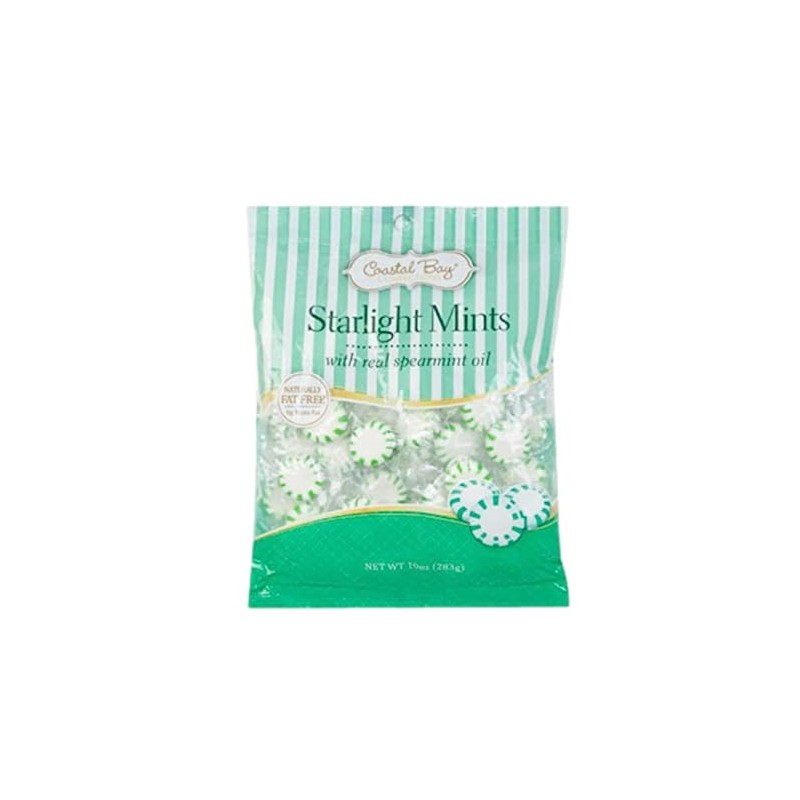 Coastal Bay Confections Starlight Mints With Natural Spearmint Oil and