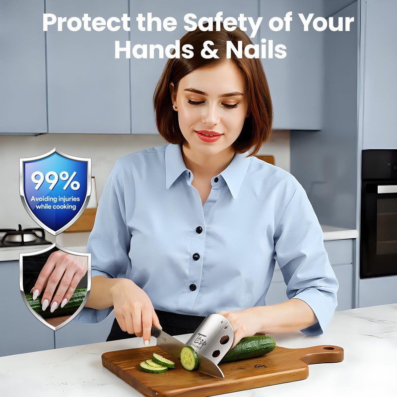 SYOKAMI Finger Guards for Cutting Food, Protects Women’s Fingers and