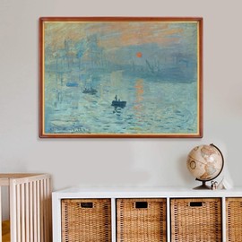 Puzzle for Adults 1000 Pieces Impression Sunrise by Claude Monet 70 x 50 cm Puzzles for Adults Educational Game Challenge Toy 1000 Pieces Puzzles for Adults Children