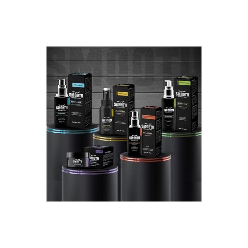 SMOOTH Set Completo de Cuidado Facial Antiedad para Hombre 5