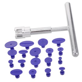 Ciieeo 1 Set Dent Removal Tool Kit with T Bar Glue Puller Tabs Repair Pads for Auto Versatile Vehicle Dent Repair for Trucks Suvs Metal Surfaces