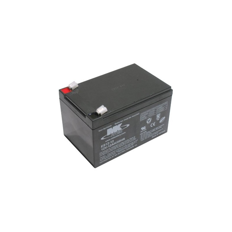 MK Battery ES12-12 Maintenance-Free Rechargeable Sealed Lead-Acid Battery