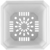 JOIKIT 120 Pack 3 Inch White Square Nursery Pot, Plastic