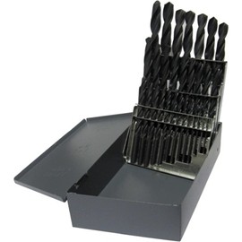 Drill America 25 Piece Heavy Duty High Speed Steel Drill Bit Set (1mm - 13mm x .5mm), KFD Series