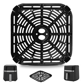 GWYXC Air fryer Replacement Parts for BLACK+DECKER Purify 6QT Air Fryer, 8.1’’×8.1’’Air Fryer Grill Pan Grill Plate Crisper Plate Accessories Tray Rack