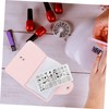 Healeved 3 Pcs Nail Art Stamper Pouch 20 Slots Compact