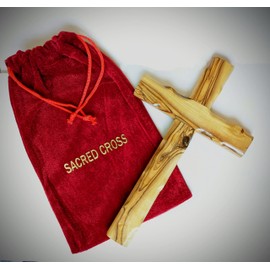 My Caring Cross Olive Wood Wall Crosses from The Holy Land (10 Inches, Catholic Wall Cross)