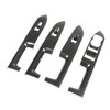 4 Pcs Door Window Control Panel Cover Carbon Fiber Style