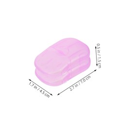 Mipcase 20Pieces Travel Soap Sheets Portable for Hand Body Clothes Cleaning Safe Lightweight Soap for Camping Outdoor Adventures Travel Use