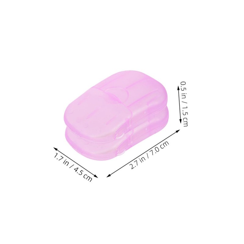 Mipcase 20Pieces Travel Soap Sheets Portable for Hand Body Clothes