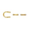 50pcs Adabele Real 1/20 14K Gold Filled Wire Guard Thread