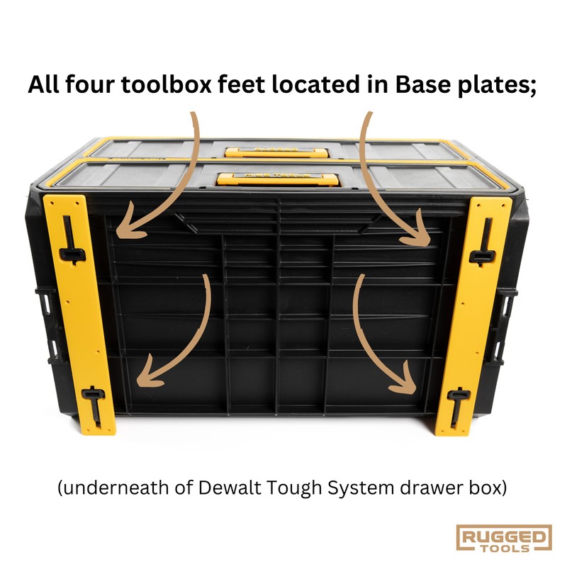 RUGGED TOOLS - Base Plates Compatible with Dewalt Tough System