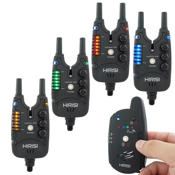 zmart Hirisi S8-4 Carp Fishing Alarm Set, Bite Alarm, Bite