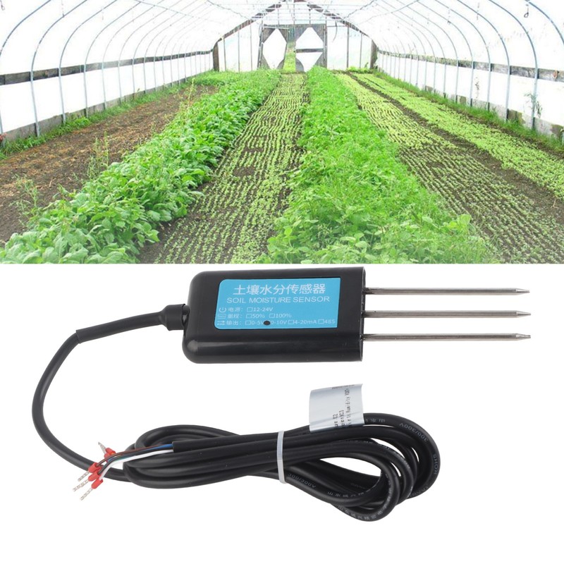 0‑10V Output Waterproof Greenhouse Soil Moisture Humidity Sensor Tester Meter