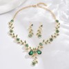 Costume Jewelry for Women Prom Earrings Necklace Bracelet Set Elegant