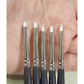 M00242 MOREZMORE 5pc Silicone Color Shapers Clay Shapers Silicone Rubber Flexible Sculpting Tools Size 0 Small Soft