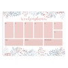 Friendly Fox Weekly Planner Pad Floral, 1 x DIN A4