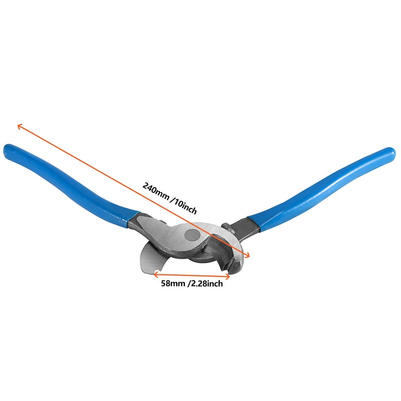 HEIHAK 2 Pack 10 Inch Cable Cutter, Heavy Duty High