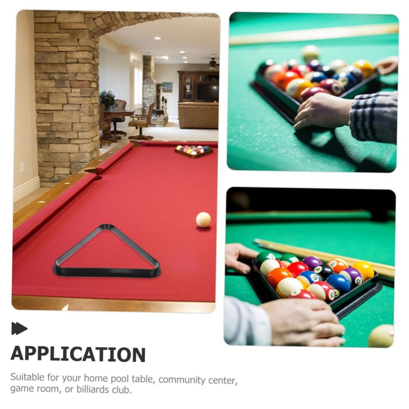 Gatuida Mini Billiard Rack Triangle Durable Pool Balls Organizer for