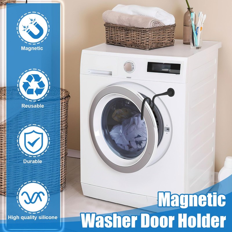 Washer Door Prop Stop, Dryer Door Prop, Magnetic Washer Door