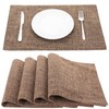 Senteria Placemat Cloth Cotton Linen Mat, Double Layer Sewing, Solid