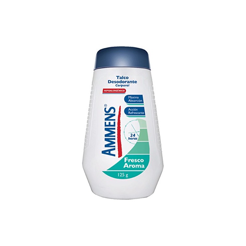 Ammens Fresco Aroma Talco Corporal, 125g, Pack of 1