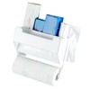 Paper Towel Holder with Shelf Plastic Wall Mounted Paper Towel