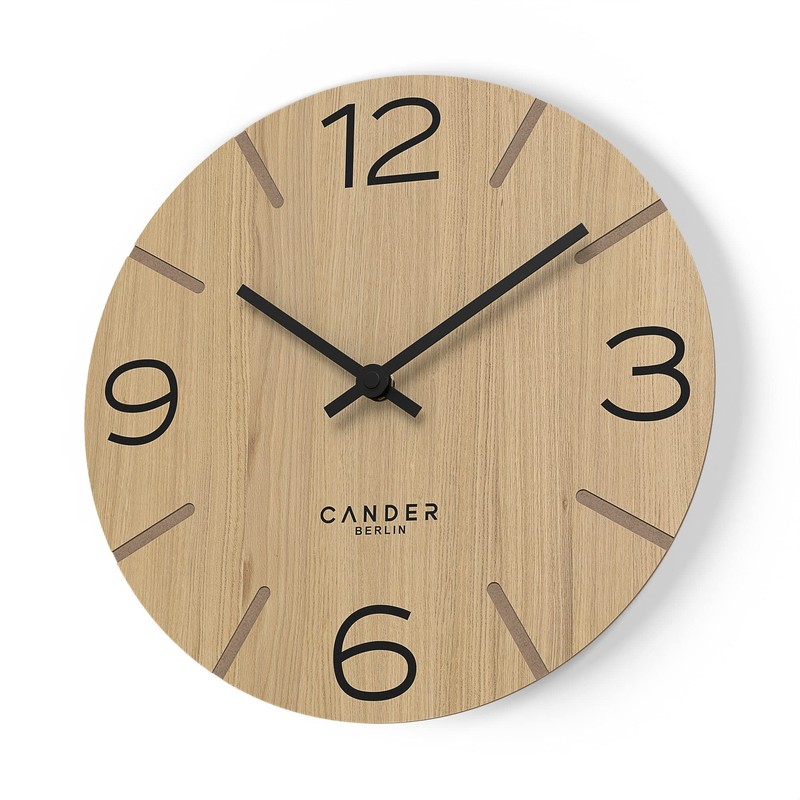 Cander Berlin MNU 2730 I Wall Clock Wood Silent 30