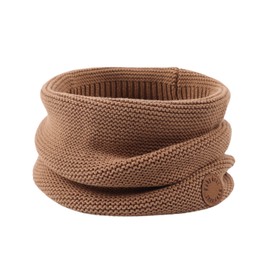 Knitted Baby Boys Girls Scarf Warm Autumn Winter Toddler Scarves Cotton (Walnut)