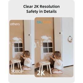 blurams Pet Camera, 2K Home Security Camera for Baby/Elder/Pet, Motion Tracking, 2-Way Audio, IR Night Vision, 360° View Home Camera Works with Alexa and Google(2 Pack)